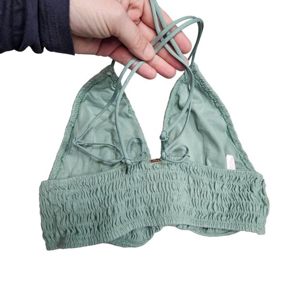 Victorias Secret Pink Smocked Triangle Bralette With Strappy Back Light Support - Picture 3 of 12